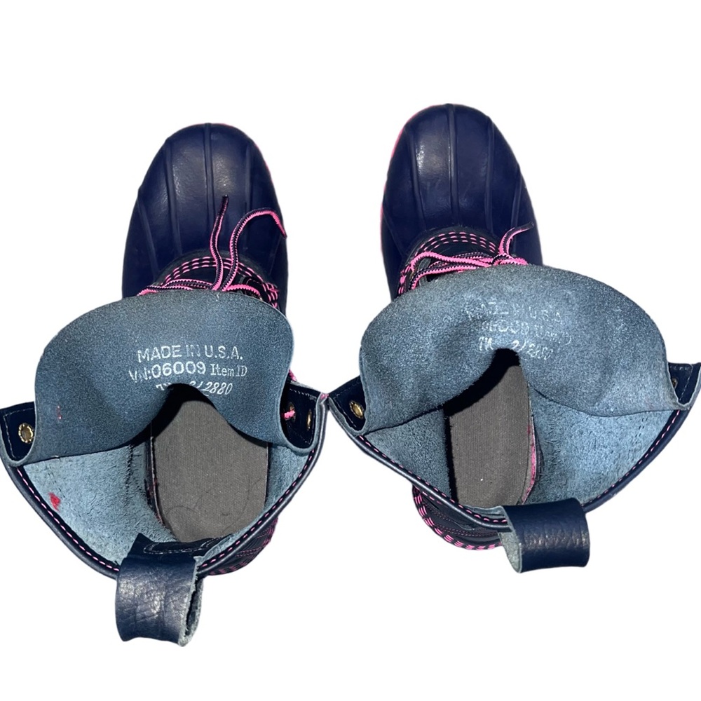 ⭐ L.L. Bean Duck Boots | Pink & Navy | Lightly Used ⭐ - Picture 5 of 12
